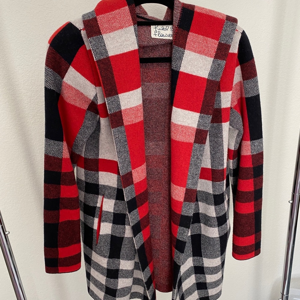 Anthropologie Field & Flower Coatigan w/ pockets Sz L EUC